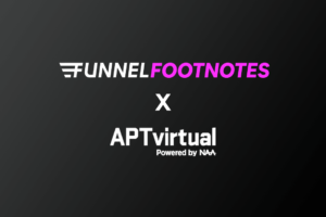 Funnel Footnotes logo with APTVirtual logo