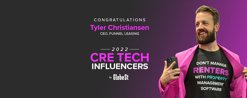 Funnel CEO, Tyler Christiansen Named 2022 CRE Tech Influencer by Globe St