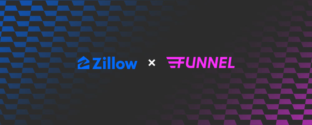 Zillow x Funnel logos