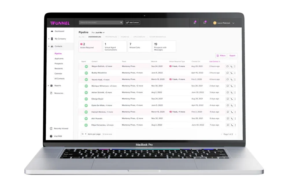 Multifamily online leasing
