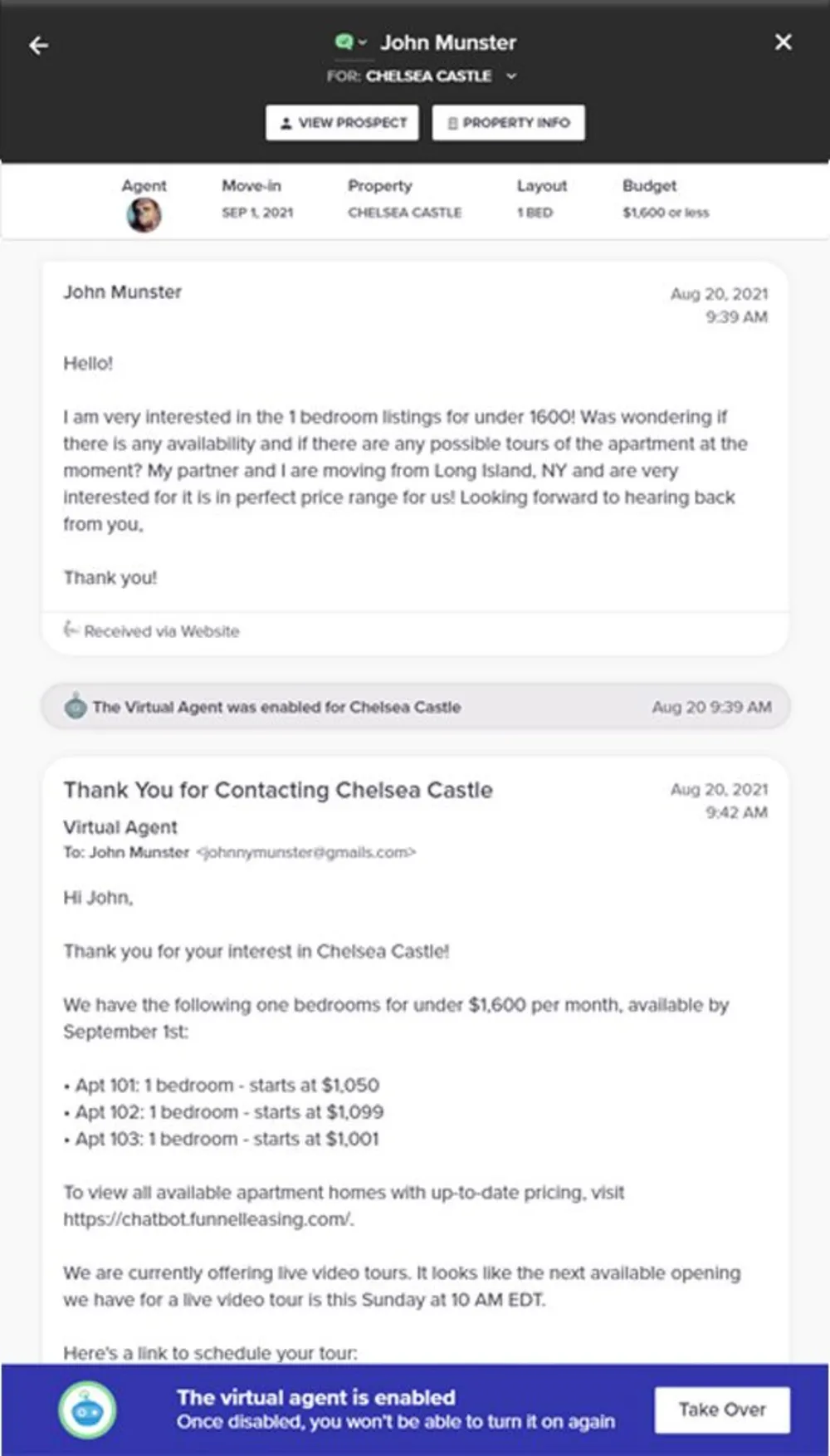 Multifamily virtual assistant