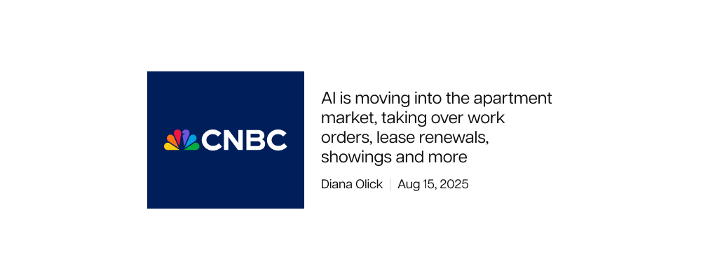 CNBC — AI is moving into the apartment market, taking over work orders, lease renewals, showings and more