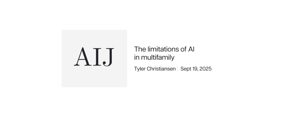The AI Journal — The limitations of AI in multifamily