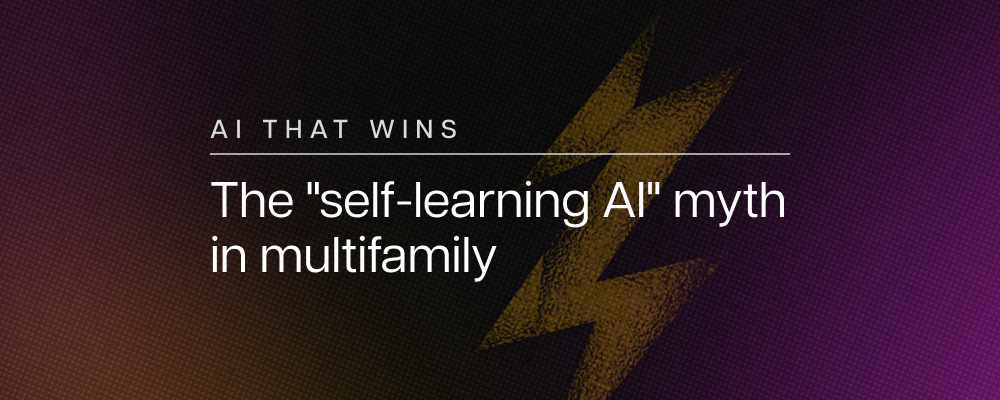 The “self-learning AI” myth in multifamily